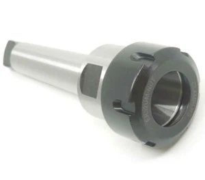 MTA3-ER32 40CR Milling Machine Taper Flat Tail Shank Collet Chuck Silver - Picture 1 of 5