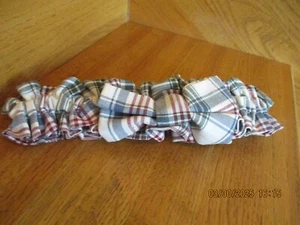 Longaberger Markt Karo Stoff Strumpfband mit Schleife Medium Feder * Versand inklusive!* - Bild 1 von 6