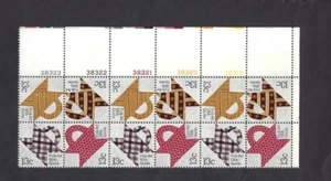 US Scott# 1748a 1978 13c Basket Design Block of 12 see note for P#'s UR VF MNH - Picture 1 of 2