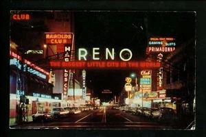 Nevada NV postcard Gambling / Casino Reno, Virginia St. Harolds Club - Picture 1 of 2