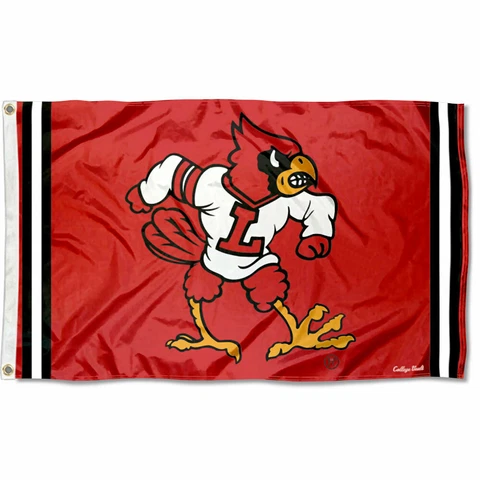 Louisville Cardinals Vintage Retro Throwback Large Outdoor Flag Cover