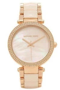 NWT Michael Kors MK6402 39mm Parker Rose Gold Tone Stainless Steel Women's Watch - Picture 1 of 7