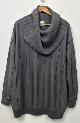 Planet By Lauren G Oversized Sweater Womens One Size Slouchy Dolman Sleeve Gray Foto 1 de 4