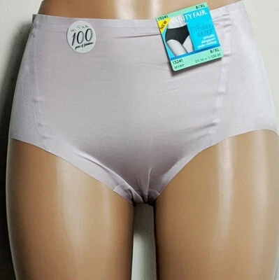 Calzoncillos Vanity Fair casi invisibles 80 % nailon gris tierra bragas nuevas con etiquetas talla XL Foto 1 de 3