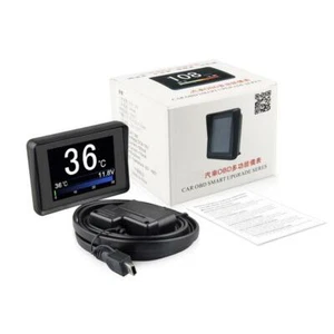 Mobile OBD2 Meter Display Digital Fuel Consumption Temperature Gauge On-board - Picture 1 of 11