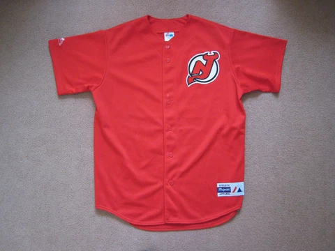 Vintage Majestic New Jersey Devils Martin Brodeur Jersey Rare Baseball Mens L Cover