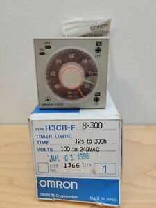 Omron H3CR-F8-300 Twin Timer Relay 12s-300h 100-240VAC