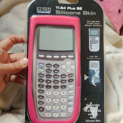 Tech Headquarters TI-84 Plus SE Silicone Skin, Pink Protective Case Brand New - Image 1 of 4