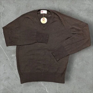 VTG MEN'S Brown Wool Blend New Old Stock Pullover Sweater Kings Road Sz M - Picture 1 of 9