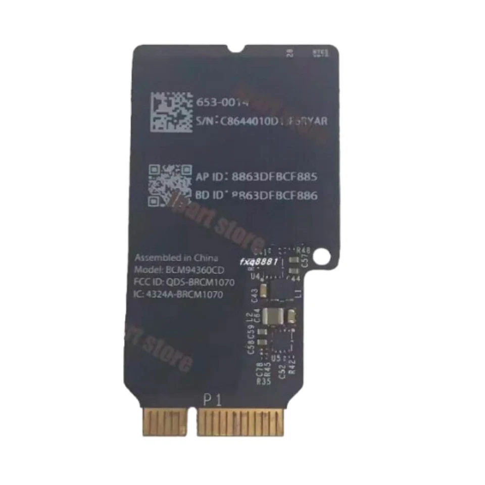 MacBook A1418 A1419 2013 2014 Drahtlose Karte Bluetooth 4.0 BCM94360CD 653-0014 - Image 1 of 1