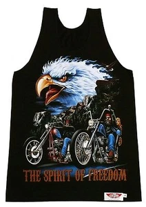 Muskel T-Shirt Achselshirt Adler Seeadler Biker Gr. S, XL. Western Indianer - Bild 1 von 1