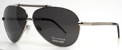 Gafas de sol de aviador ROBERTO CAVALLI Kaitos 849S C91 plateadas para mujer 62-10-130 B:52 Foto 1 de 4