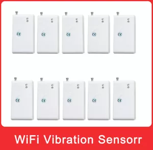 10 piezas Sensor de vibración inalámbrico detector de choque 433 mhz para sistema de alarma - Imagen 1 de 3
