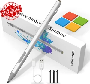 Surface Pen for Microsoft Surface Pro 11/9/8/7/6/5/4/3/X, Surface Go 4/3/2 Lapto - Picture 1 of 12