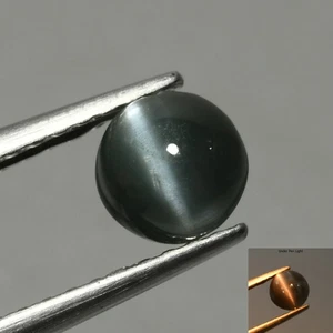 0,70 quilates IF corte ovalado 4,7 x 4,8 mm verde a púrpura rojo alejandrita ojo de gato - Imagen 1 de 5