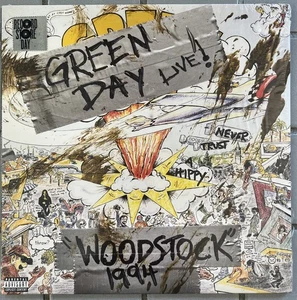 Green Day Live Woodstock 1994 Black Vinyl LP (2019) RSD Exclusive OOP - Picture 1 of 4