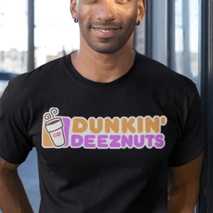 Camiseta Dunkin Deeznuts Divertida Logo - 100% Algodón Unisex, Ultra Suave XS-2XL - Imagen 1 de 8