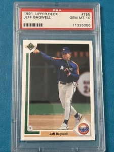 1991 Upper Deck #755 Jeff Bagwell Rookie Astros HOF, GEM MT 10 - Bild 1 von 3