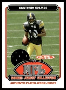 2006 ToppsTotal Rookie Patch Santonio Holmes RC Pittsburgh Steelers #57TE - Picture 1 of 2