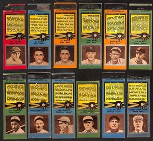 1934 Diamond Matchbook Silver G/VG av lot of 12 (11 dif) baseball cards D96646 - Picture 1 of 3