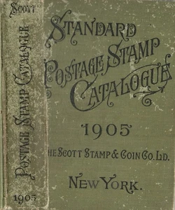 1905 SCOTT STANDARD POSTAGE STAMP CATALOGUE (ANTIQUE, STAMPS, BOOK, COLLECTIBLES - Picture 1 of 6
