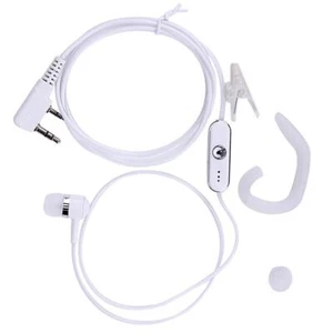 2Pin Sports Earpiece Headset w/ PTT MIC for Retevis Radios White - Zdjęcie 1 z 9