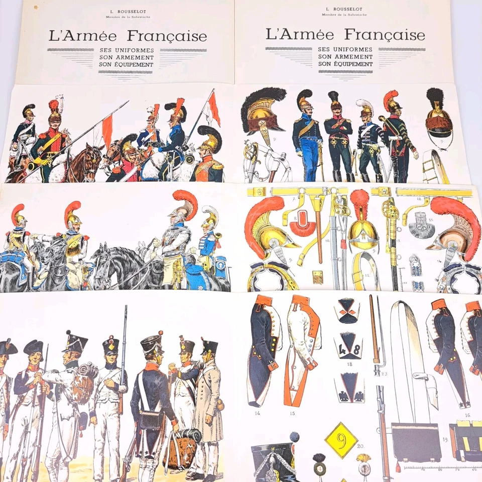 Lucien Rousselot L'Armee Francaise Planche Ejército Francés Elige y Elige Platos Foto 1 de 2