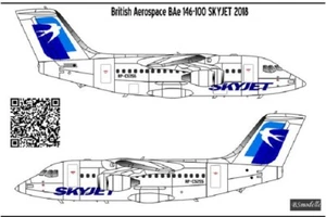 BSmodelle 144512 - 1/144 British Aerospace BAe-146 SKYJET decal for aircraft kit - Picture 1 of 12