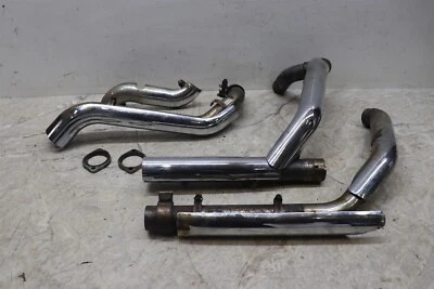 2003 Harley Road King FLHRCI Header Exhaust Pipes Set Front Rear - Image 1 of 4