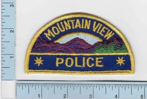 Mountain View California Police Dept Shoulder Patch Vintage Obsolete Cloth Back - Picture 1 of 2