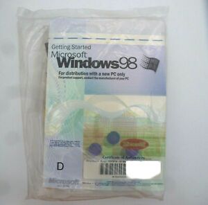 Microsoft Windows 98 English Version Full Operating System MS Win Sealed New 