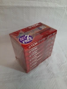 TDK D90 High Output Audio Cassette Tapes Pack of 7 Normal Bias IEC 1/ TYPE 1 - Picture 1 of 9