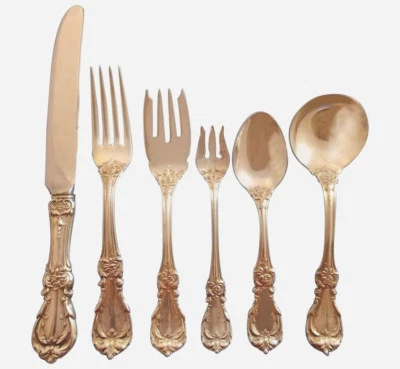 Burgundy by Reed & Barton Sterling Silver Flatware Set Service 77 Pieces - Imagem 1 de 4