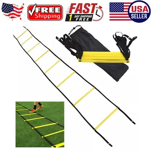 8 peldaños agilidad velocidad entrenamiento escalera trabajo de pies fitness fútbol entrenamiento ejercicio - Imagen 1 de 6
