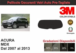 pellicola oscurante vetri Acura MDX dal 2007 al 2013 kit lunotto - Imagen 1 de 1