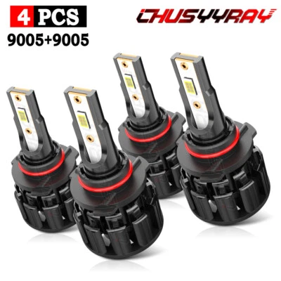 Faros LED 9005 bombillas de haz alto/bajo para Chrysler Town & Country 1998-2000 4 piezas Foto 1 de 4