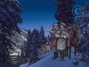 "Starlight Raid" - John Paul Strain - Major Mosby & Capt. Stringfellow - Picture 1 of 1