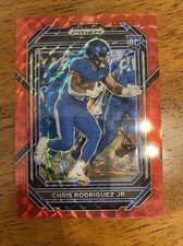 Chris Rodriguez Jr 2023 Panini Prizm Draft Red Finite 14/125 Kentucky Commanders