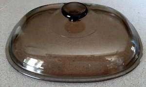 Vintage Magna Wave Perfection Microwave Brown Glass Oval Dome Lid Only - Picture 1 of 7