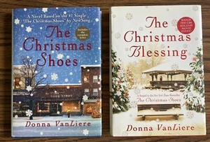 2 Christmas Books By Donna VanLiere The Christmas Shoes & The Christmas Blessing - Picture 1 of 3