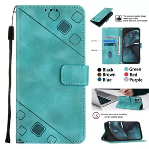 For Motorola Moto All Series Magnetic Leather Flip Stand Card Wallet Case Cover - Picture 1 of 43