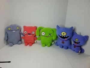 Set of 5 Uglydoll Original Vintage Plush Stuffed Toy Ugly Dolls Lot - Picture 1 of 11