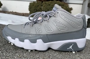 Nike Air Jordan 9 G Cool Grey White Mens Golf Shoes FJ5934-001 Mens Sz 8 - Picture 1 of 12