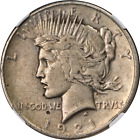 1921 Peace Dollar High Relief NGC VF35 Nice Eye Appeal Nice Strike