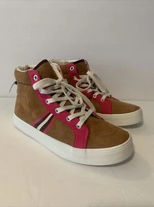 OLD NAVY Girls Sneaker Boots High Tops Sneakers Faux Suede NWT SIZE 5 - Picture 1 of 5