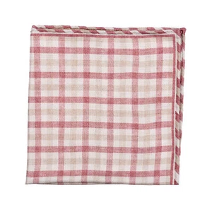 BRUNELLO CUCINELLI MEN'S 100% SILK PLAID POCKET SQUARE - Picture 1 of 2