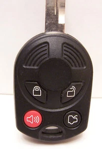 GENTLY USED Ford Lincoln Mercury 4 Button Remote Keyless Entry Fob - Picture 1 of 2