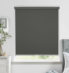 Blackout Cordless Roller Window Shade 34x72 DARK GRAY - Picture 1 of 3