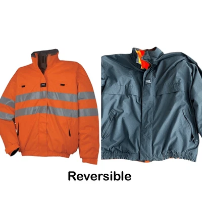 Helly Hansen Men's High Visibility Orange Motala Reversible Jacket Size XXL - Image 1 of 4