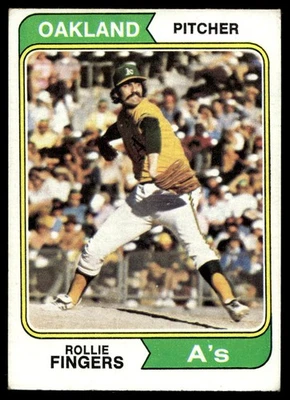1974 Topps #212 Rollie Fingers Oakland Athletics Salón de la fama ¡Como nuevo sin precio base! Foto 1 de 2